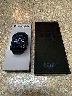 Moto Razr+ 2024 and Moto Watch 70