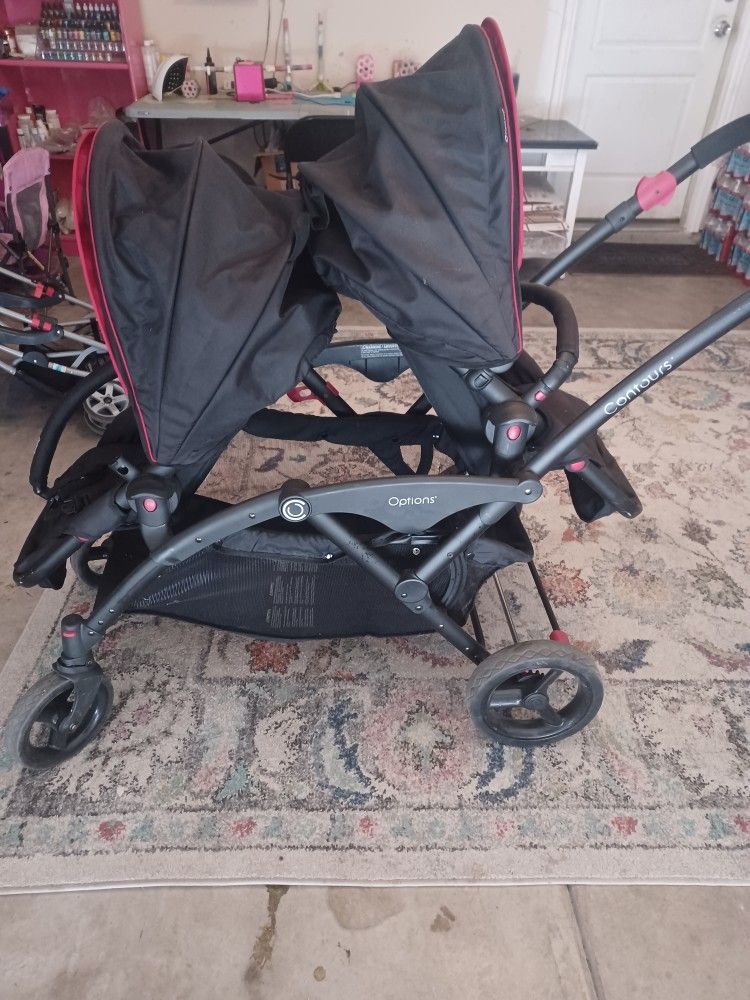 contours double stroller 