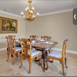Dining table and chairs
