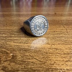 Silver Plated Ring – Beautiful Design | Mayan Calendar | Unique Signet Style