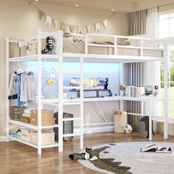 Loft bed With desk 