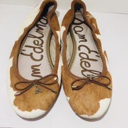 EUC Sam Edelman Felicia Ballet Calf Fur Flat