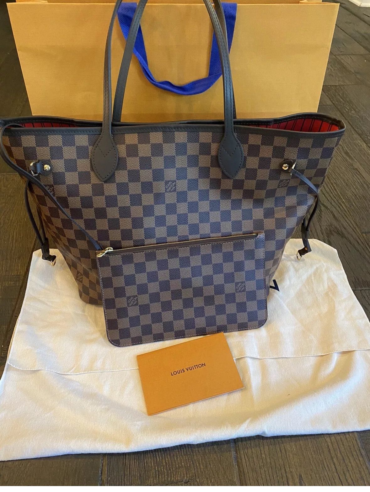 louis-vuitton damier ebene neverfull mm
