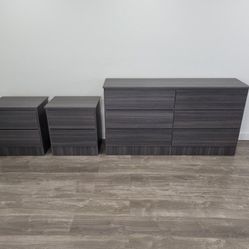 Dresser anɗ 2 Nightstands ⭐️ Çómoda y 2 Mesitas ɗe Noche 