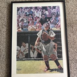 Yogi Berra  Framed Puzzle