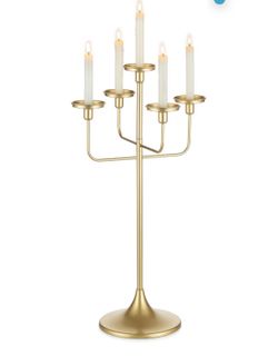 Candelabra Candle Holder Gold: