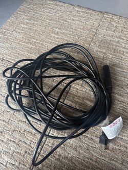 Black 50-foot extension cable with three outputs