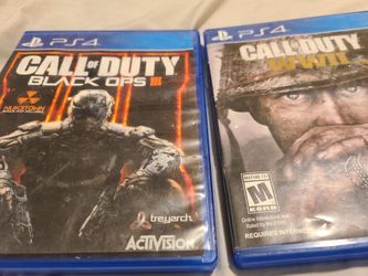 Ps4 games! COD Black ops 3 and World War 2 for sale cheap!