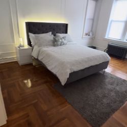 🔥 Venta de Cama queen  y colchón Semiortopedico - TODO por $800