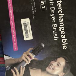 (New) interchangeable Hair Dryer Brush 3 in 1