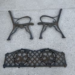 Antique Cast Iron Bench Frame