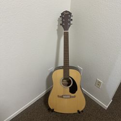 Fender Acoustic Guitar With Stand