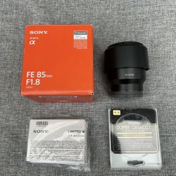 Sony FE 85mm F1.8 Full Frame Camera Lens