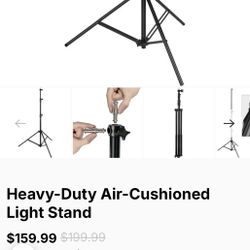 Heavy-Duty Air-Cushioned Light Stand