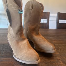 New!!! Men’s Laredo Larkin Honey Suede Western Cowboy Boots Size 12D