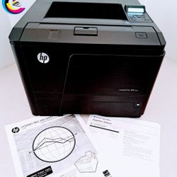 Laser Printer Hp LaserJet Pro 400 M401dne || Prints Automatically Double-Sided || Duplex || Speed Up To 38ppm || USB2.0 || Ethernet RJ-45 || Network |