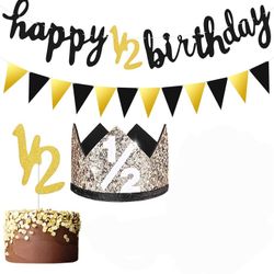 Happy 1/2 Birthday decorations 