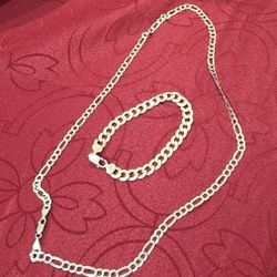 Silver Chain & Bracelet 
