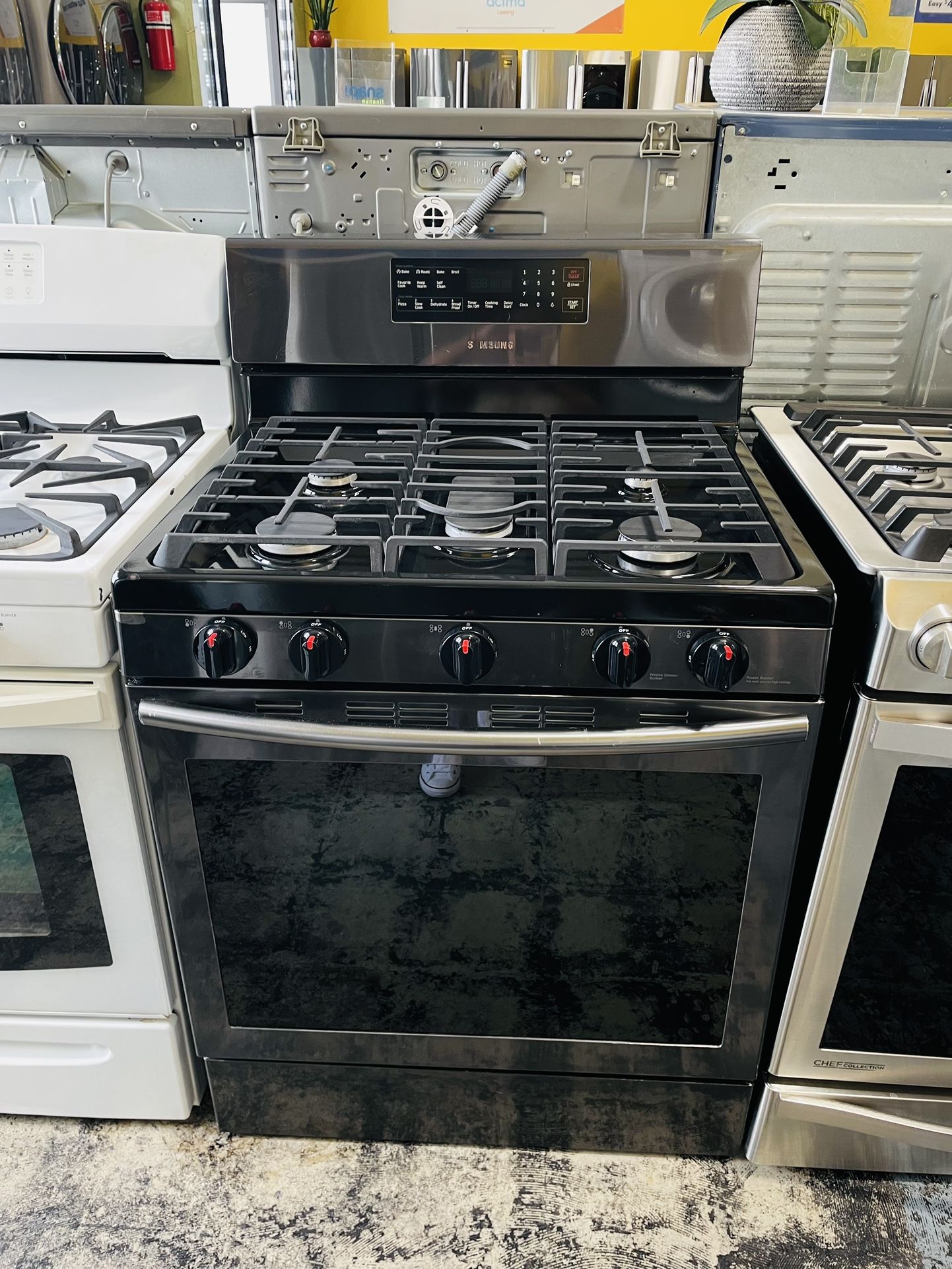 Black Stainless Steel Stove No Credit Needed