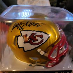 Christian Oakley Flash Autographed Mini Helmet Chiefs Certified 