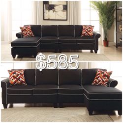 New Black sofa sectional