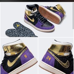 Custom 1of1 Kobe tribute Jordan 1s