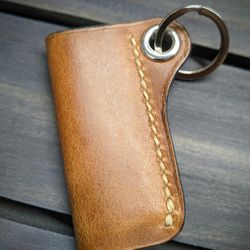 Leather Keychain Lighter Holder 