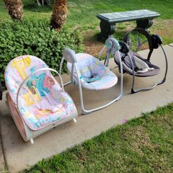 Baby bouncer and swings 