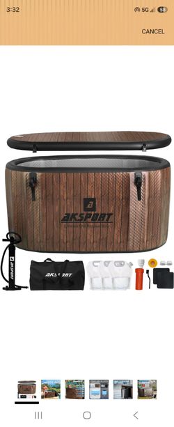 Brand new✅️ 151 Gallons Ice Bath Tub for Athletes,Inflatable Cold Plunge Tub Compatible with Water Chillers, Icebath for Recovery & Cold Water Therapy