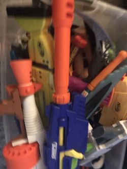 Lot Of Toys And Nerf Guns