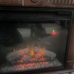 Electric Wooden Fire Place