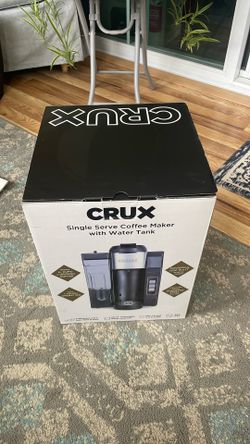 NIB Crux Single Serve Coffee Maker With Water Tank