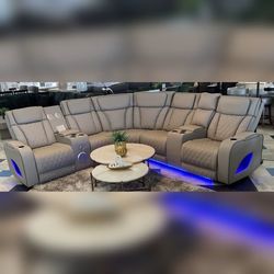 Ice Color Sectional Sofa Set