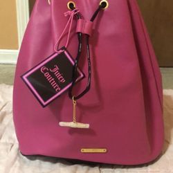 Hot pink Juicy couture Backpack purse. brand new
