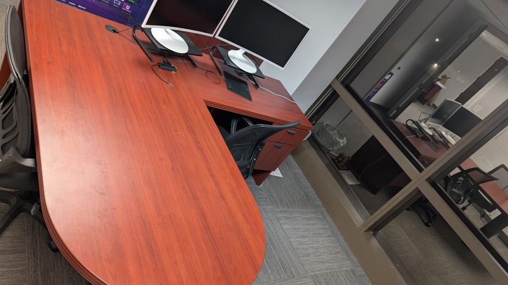 L Shaped Commercial Office Desk