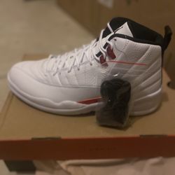 Nike Air Jordan 12 Twist Retro Shoes White University Red CT8013-106 size 12 Brand New DS
