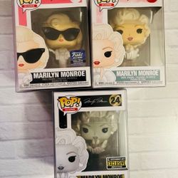 Funko Pop Marilyn Monroe Set of 3 Icons #24 Exclusives