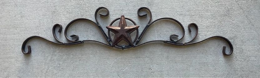 Decorative TX Wall Decor / Iron work / Brown