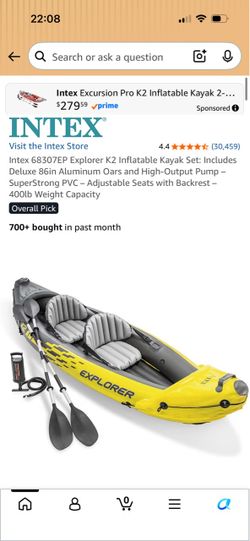 Intex Explorer K2 Two-Person Inflatable Kayak Set