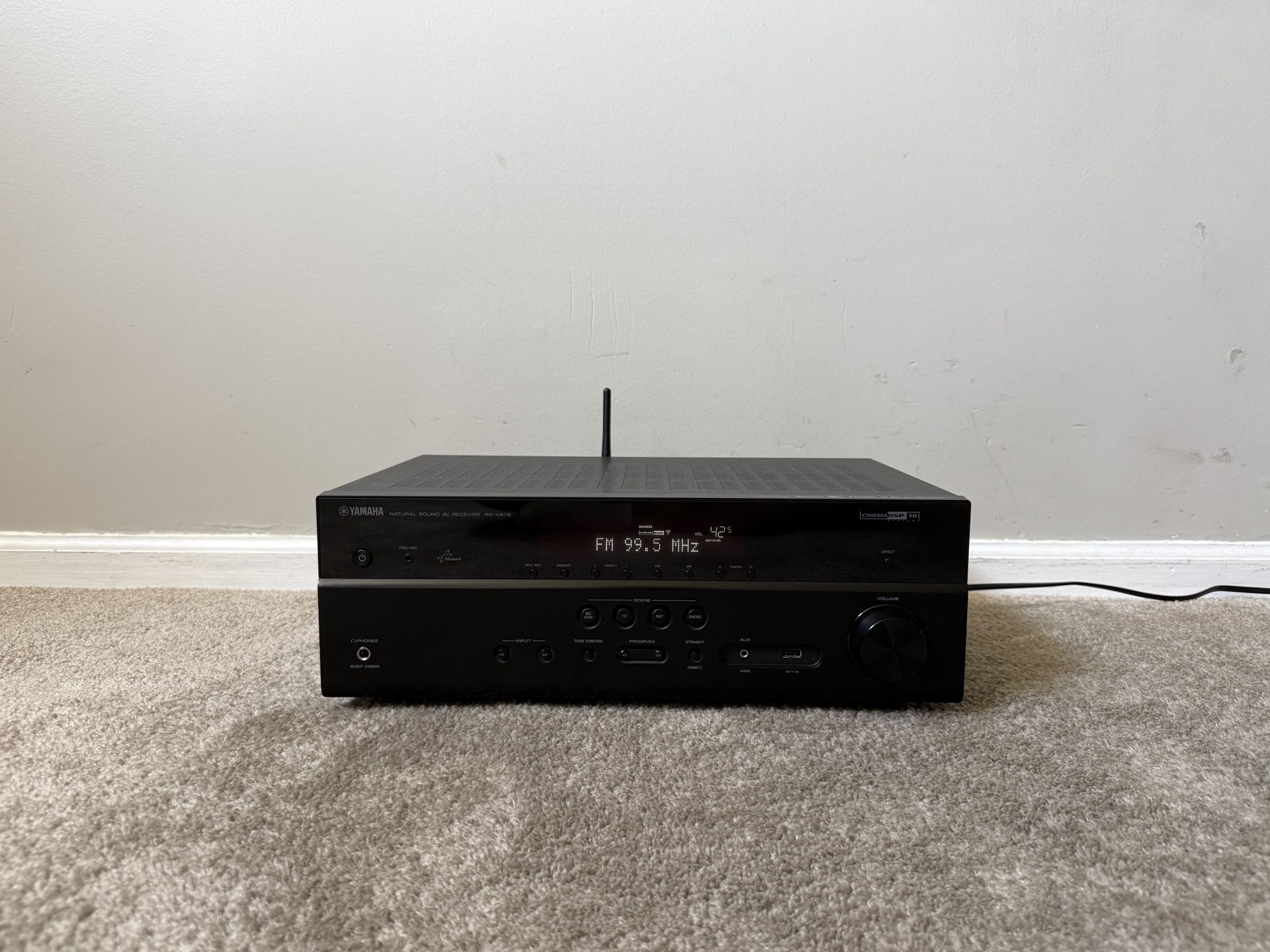 Yamaha RX-V479 5.1 HDMI 4K Ultra HD Bluetooth WiFi Home Theater Surround Receiver
