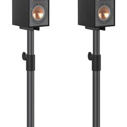 Height Adjustable Bookshelf Speaker Stands Pair for Klipsch Speaker Stands for Surround Sound - Heavy-duty Floor Speaker Stand for Klipsch R-50M R-51M