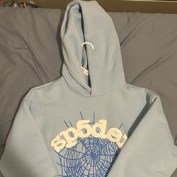 Baby Blue Sp5der Hoodie Size M