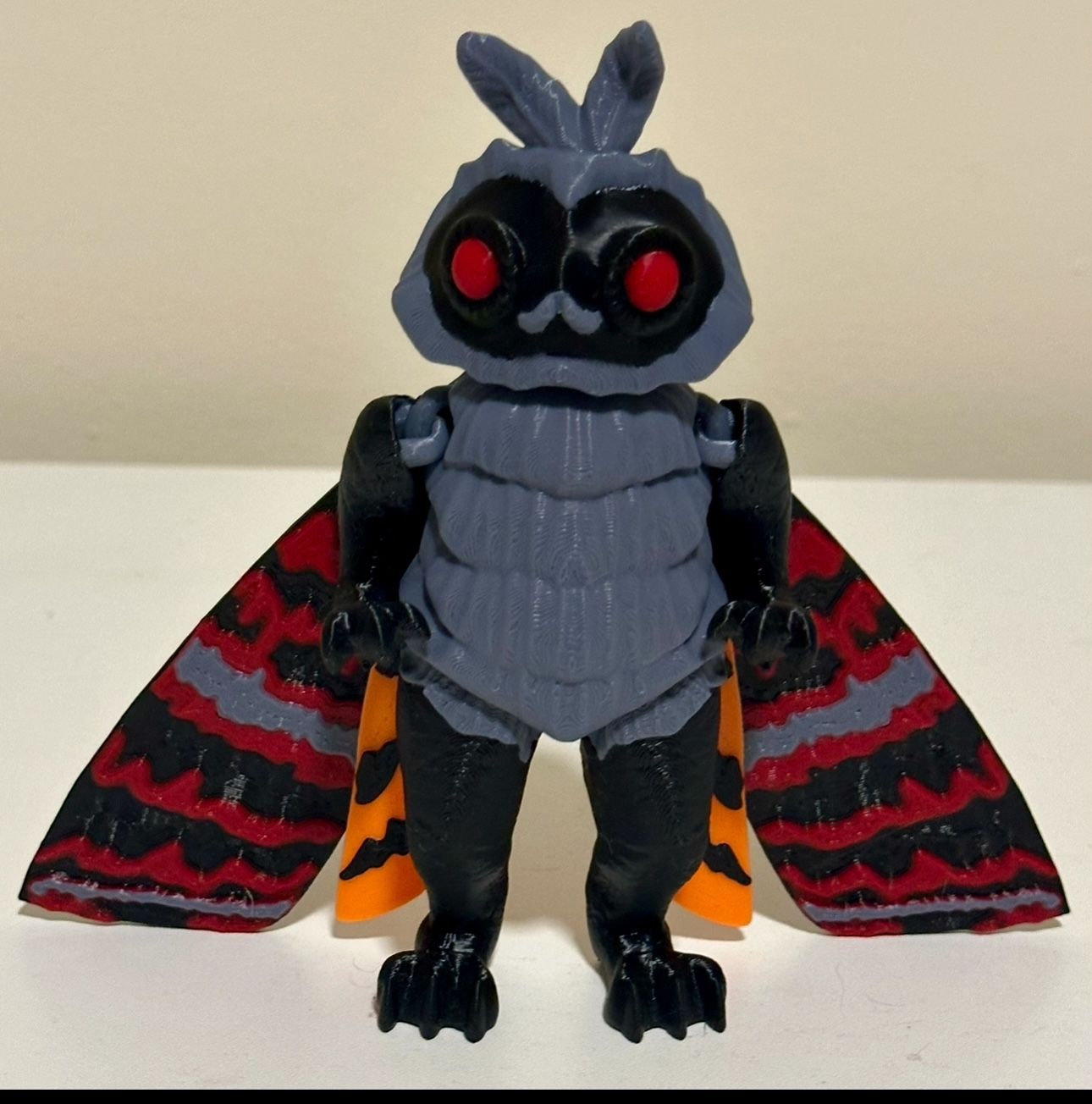 Mothman Cryptid Figure 3D Printed