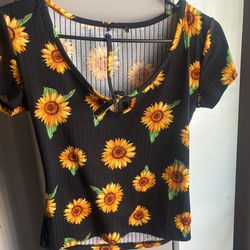 Sunflower Crop Top