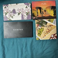 Lot of Brand New/Never Used Makeup Palettes and Brand New Makeup Brushes