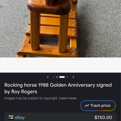 Vintage Roy Rodger rocking chair