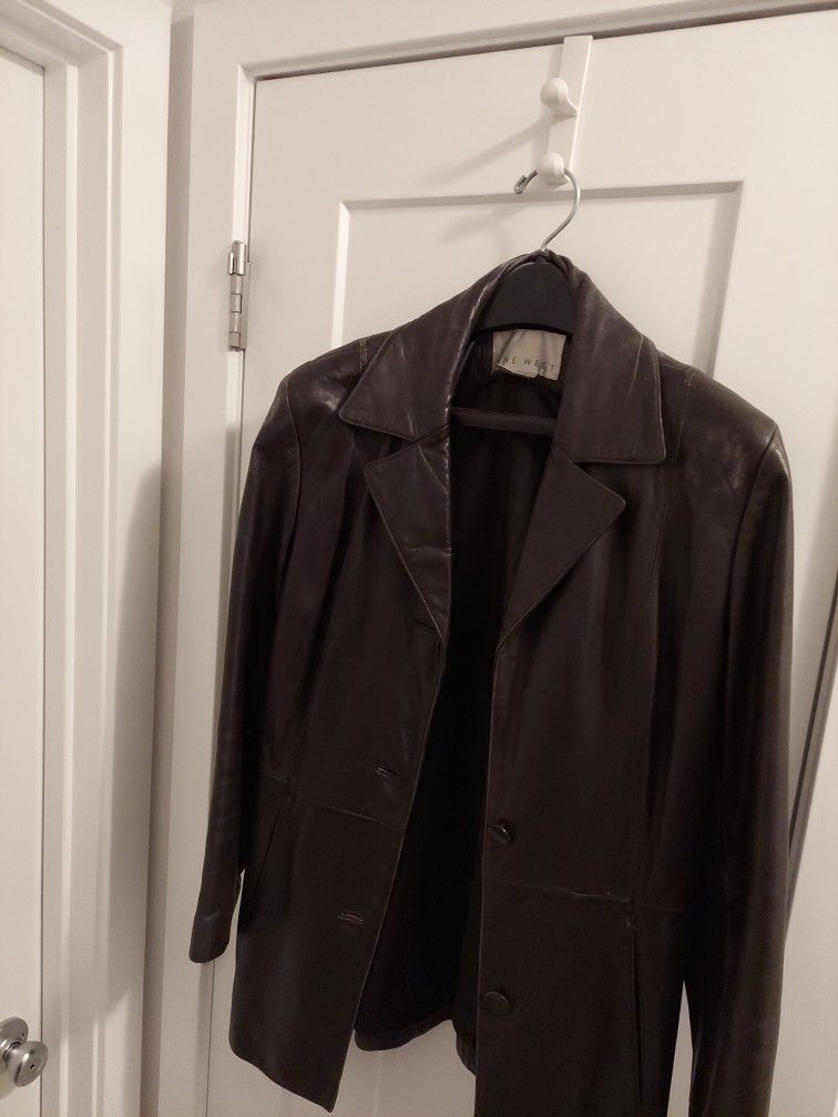Nine West Leather Coat