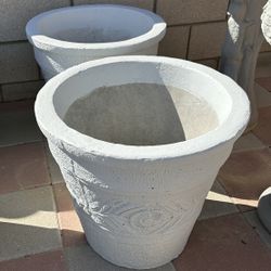 New Flower Pots Made Out Of Cement Perfect Gift 