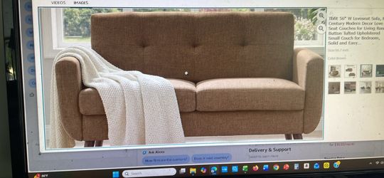 Love seat mid century modern decor