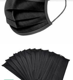 Disposable mask 50 count black